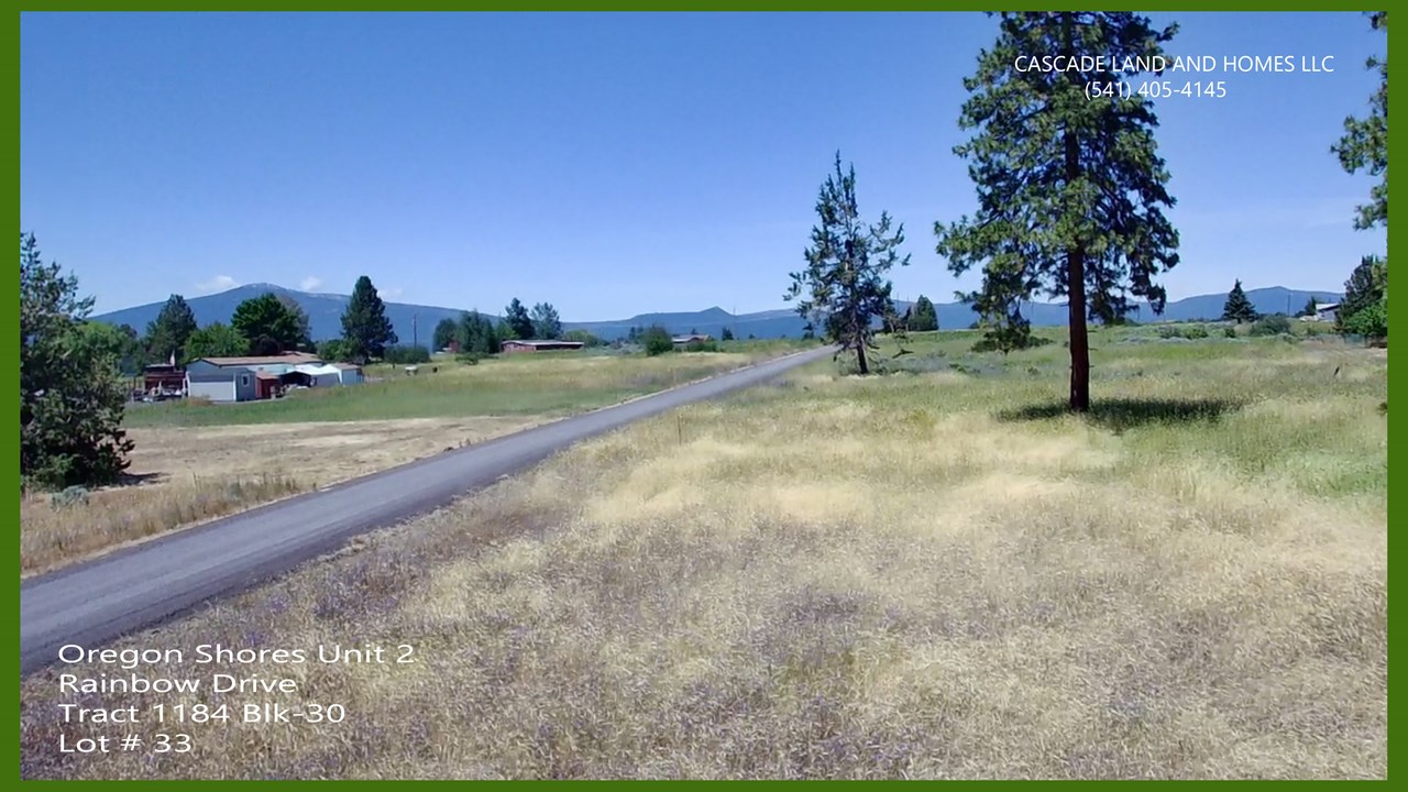 territorial views of the surrounding mountains and excellent roads within the subdivision. agency lake is to the right in this photo, just over the hill and down the road. this is taken looking west.