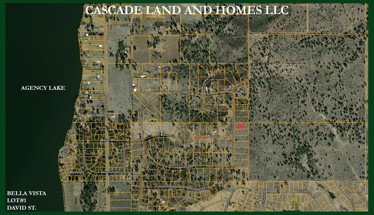 this is a map showing the location of the property within the subdivision showing the proximity to the lake and the adjoining properties.