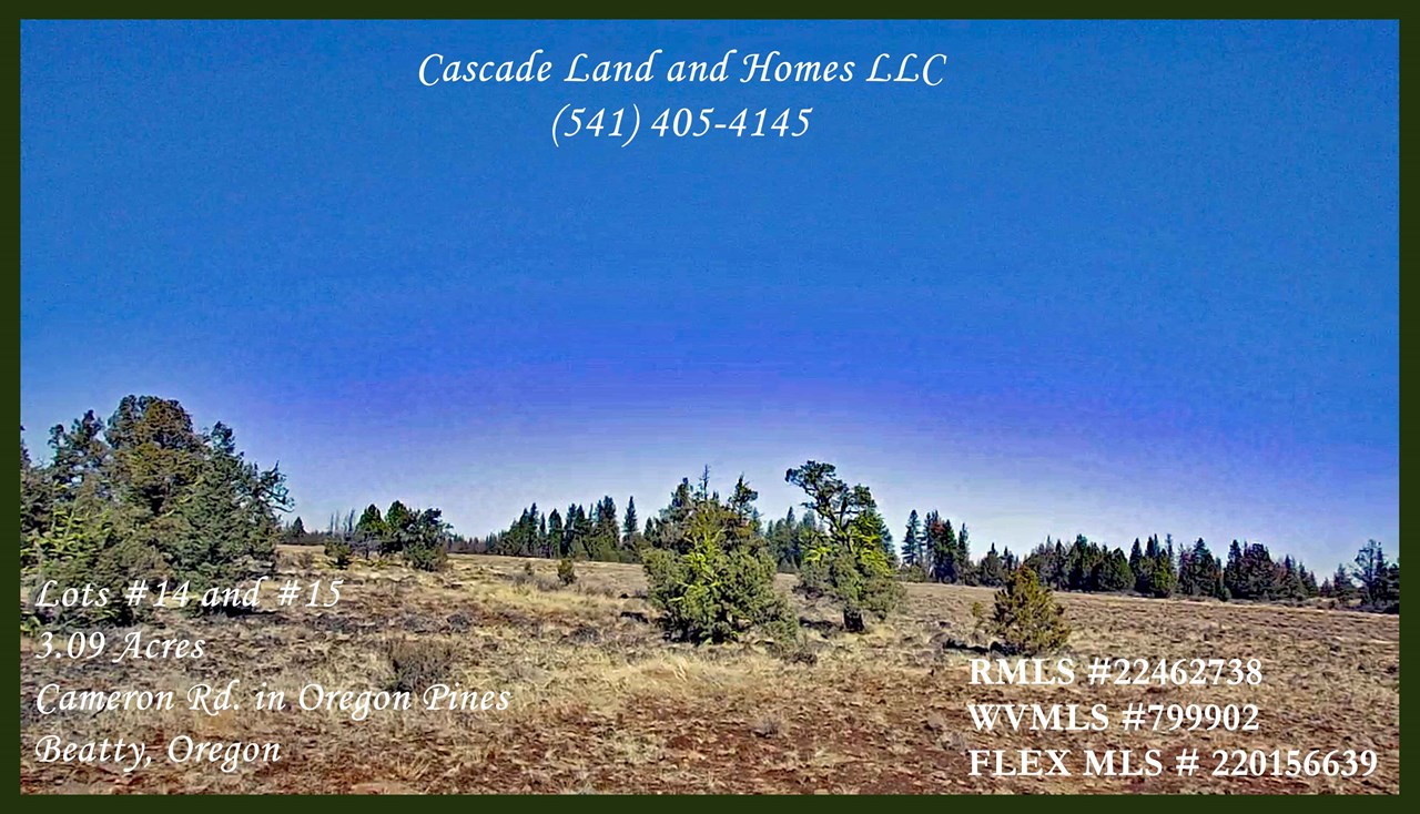this rural oregon property sits high in the mountains near the freemont-winema national forest. it sits at around 4,700feet and has a gentle slope. this listing is for two adjoining parcels being sold together. this would be a great spot for a base camp, family get away spot or possibly an off-grid homesite! even though it does get cold in the winters, the area gets almost 300 days of sunshine, so many people here successfully opt for solar power! this property is rural, so if you are looking for a spot to get away from a busy lifestyle and relax in the peaceful clear mountain air, this may just be the spot!