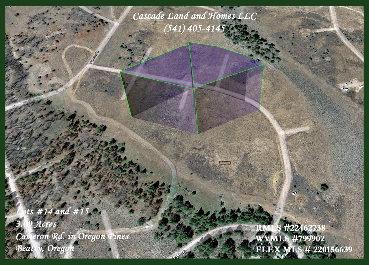this elevated view is from google earth to better get an idea of the shape of the properties and the surrounding terrain. these maps show the approximate location, they are not surveyed points.