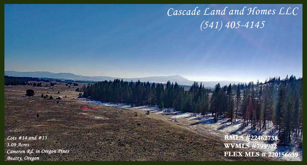 this is a drone photo taken from above the property. looking out across the sprague river valley and the surrounding foothills. the air is so clear here you can see for miles and miles!