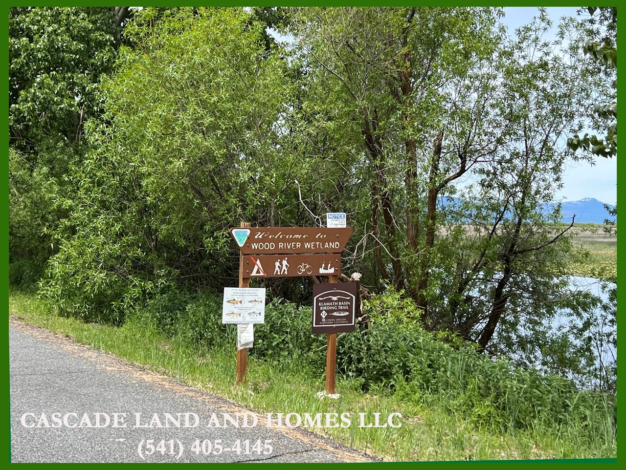wood river wetlands are close by for wildlife viewing and bird watching.  agency lake is located on the pacific flyway with over 400 different species of birds passing through, including bald eagles, sandhill cranes and pelicans.