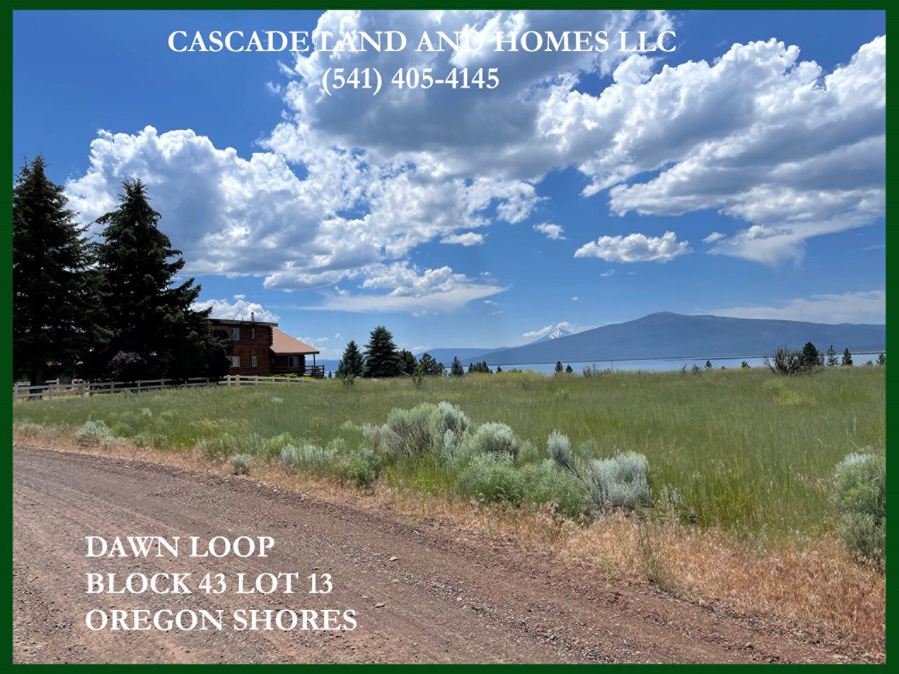 this photo was taken from the lot looking across the street. this is an area of nice homes and beautiful views!