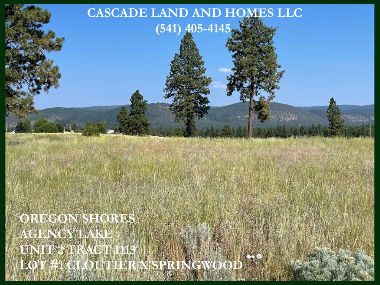 the desirable oregon shores subdivision is popular in the area for it's proximity to agency lake and the amenities it offers. water is even included in your low hoa fees!