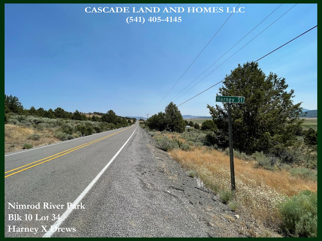 the paved road allows for easy access to the property! there is also a dirt road that passes along one side of the property.