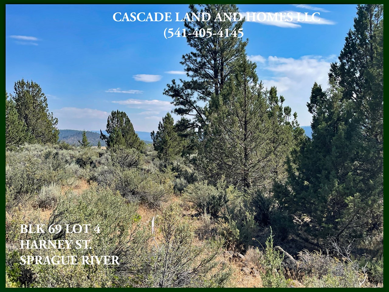 large 1.72~acre parcel that slopes upward to provide gorgeous views of the sprague river and the surrounding valley and pasture land! even though it is located within the subdivision, this property is very private, and has few neighbors. it's so peaceful here! while standing on the property, all i could hear was the wind in the trees and the occasional bird overhead. there is even has a seasonal creek that runs through the property! if you are looking for a place to have a vacation spot to get away from city life, or a spot for a home in the country, this could be it!