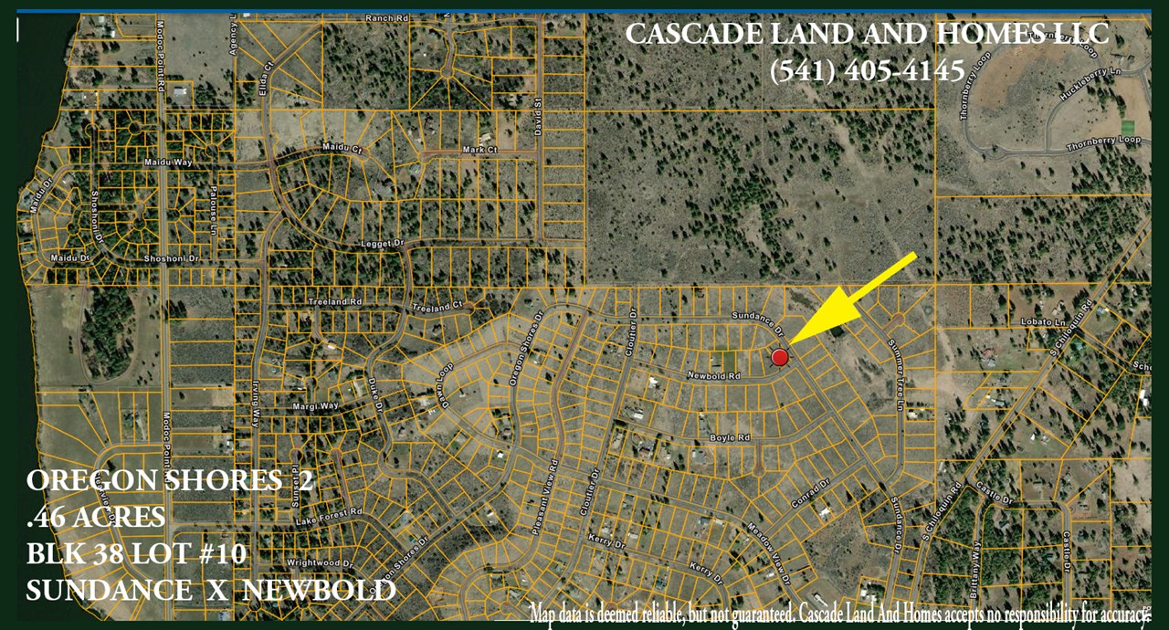 this is a parcel map showing the proximity of the parcel to agency lake and its location within the subdivision.