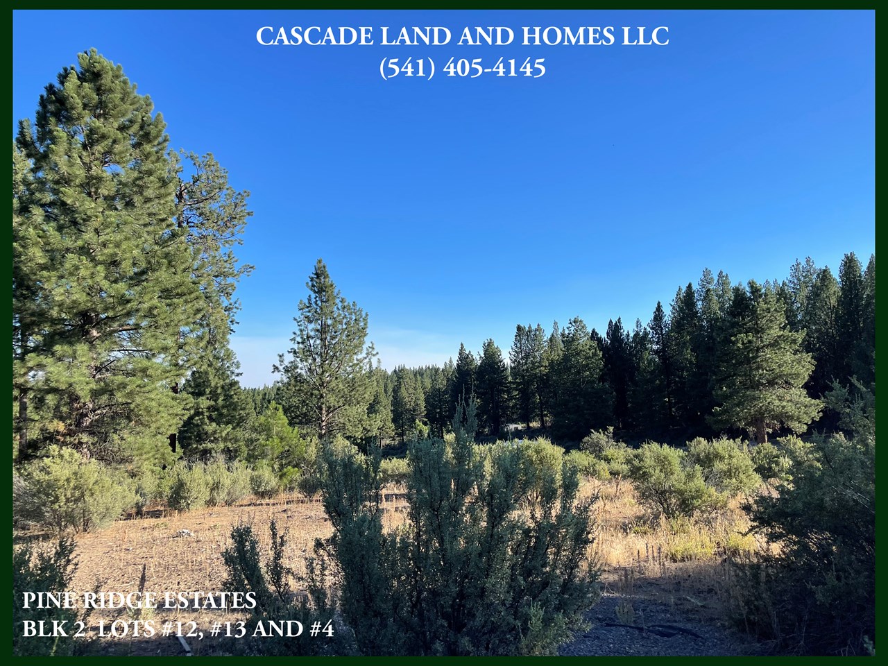 the varied landscape and terrain on this property will accommodate many different home and living styles. make sure and check with klamath county, this subdivision does have an hoa to help the community living standards, so get those plans approved right away and start building!