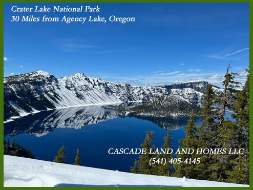 crater lake national park is just 30 miles away! there is also skiing, snow barding and winter sports in the winter at the willamette pass!