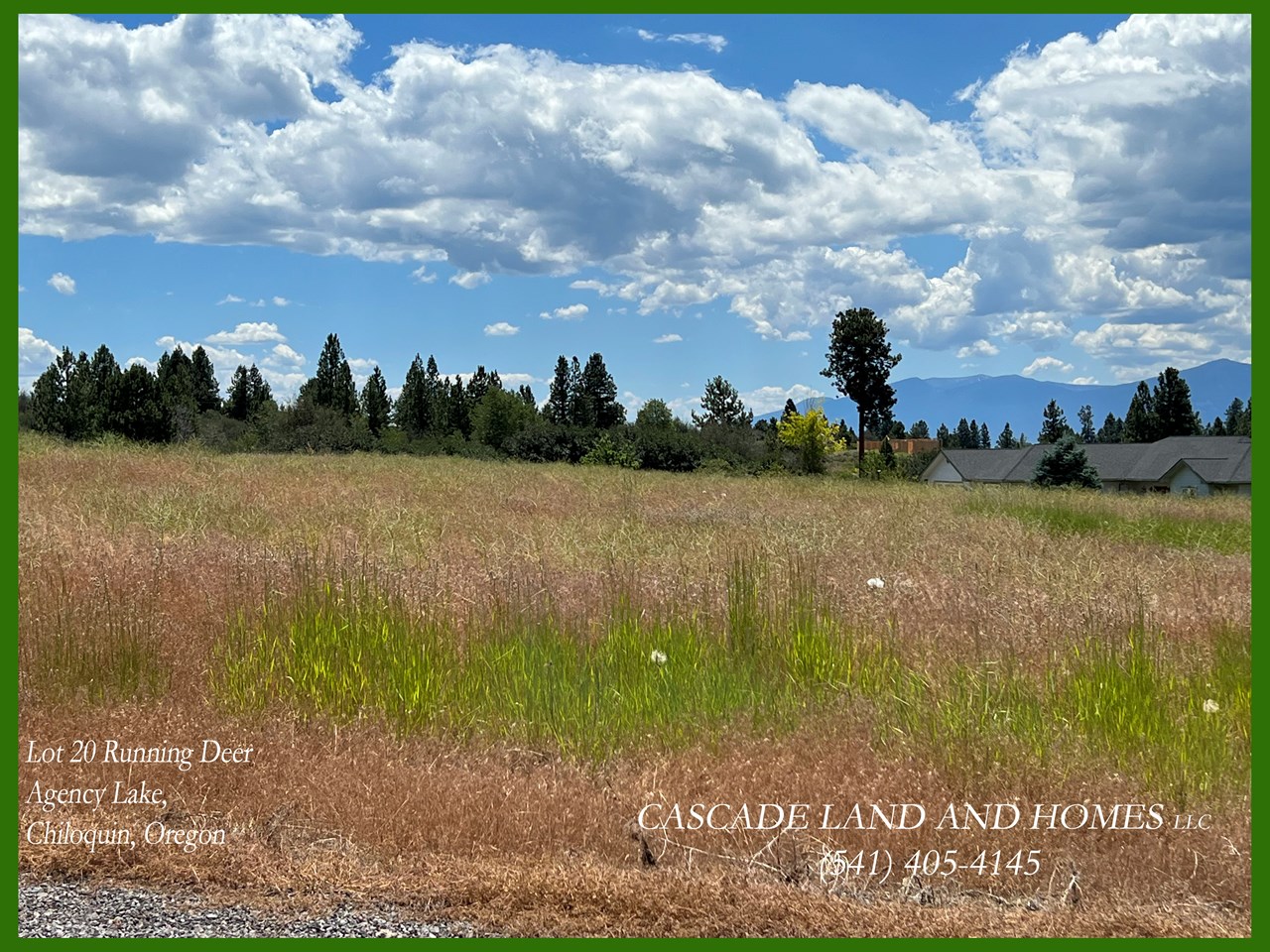 view looking up the gentle slope of the lot from running deer rd to the east. this subdivision allows up to three horses! perfect gentle sloping lot with enough room on this large 5+ acre parcel for your new home and your horses!
