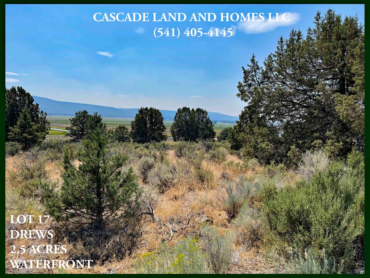 a two-story home here, up on top of the sloping property would give you gorgeous view all around! the sprague river valley and surrounding foothills are absolutely beautiful.