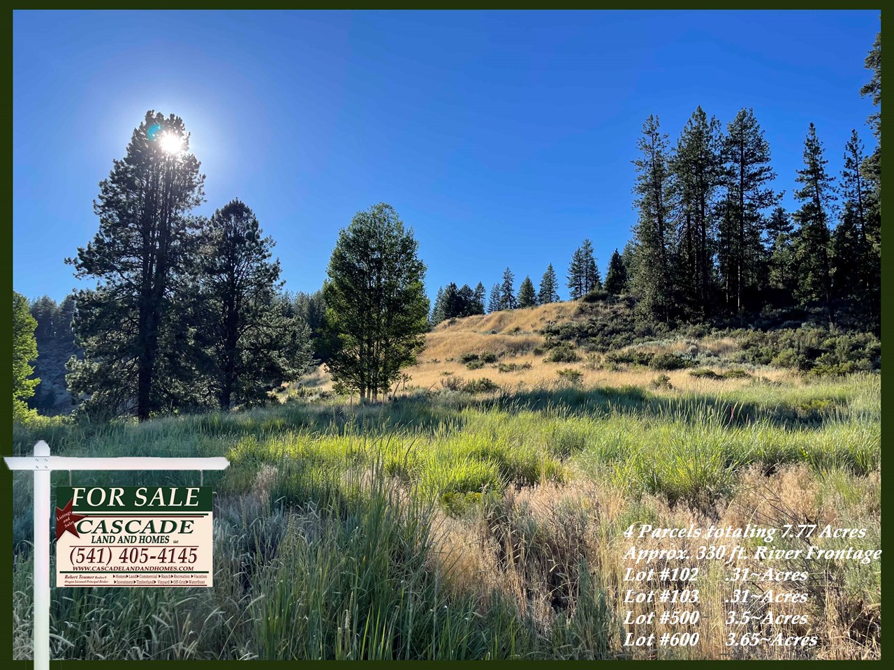 the varied terrain of the property offers many possible building sites. the large 7.77 (lucky sevens!) acre property, and the varied landscape offer many possible areas for homesites. 



mls # 220156878 
lot #102, #103
2610/2620 south chiloquin road, chiloquin, oregon