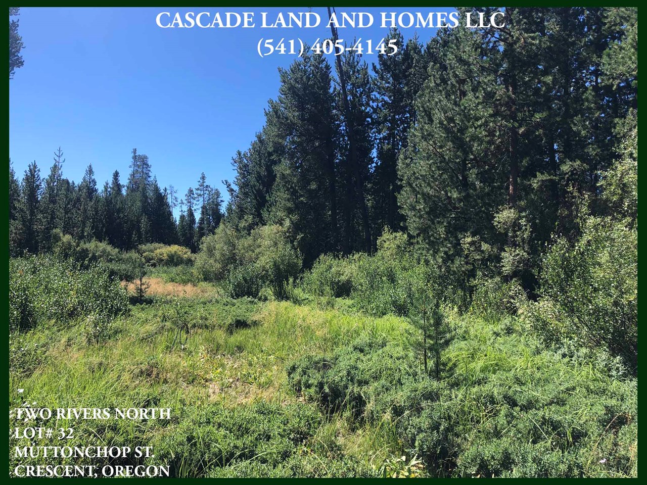 across the back end of the property lies a natural wetland / seasonal creek that in wet years could be a tributary to the little deschutes river that flows through the subdivision. there are  many species of birds and wildlife that are drawn to this lush area on the property.