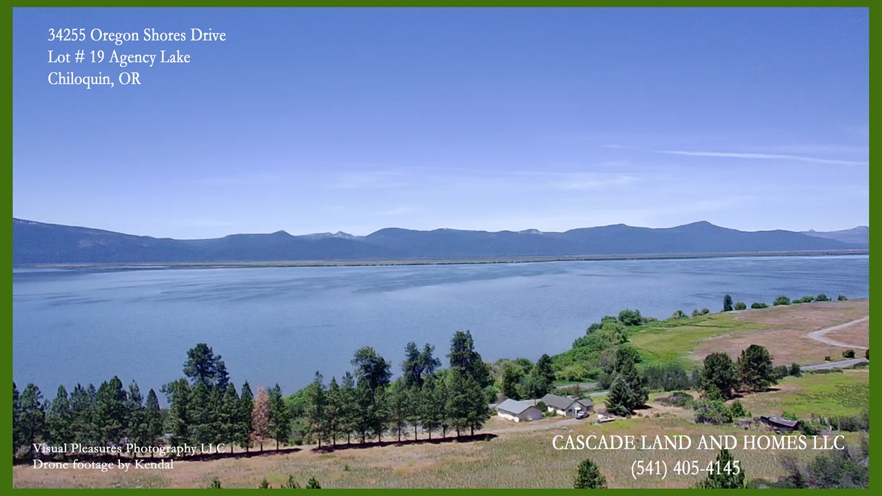 drone footage close to agency lake. the lake is surrounded by mountains and the snow-capped tips of the giants of the cascades. agency lake is not over-populated, there are still  homes and vacant land parcels available!
