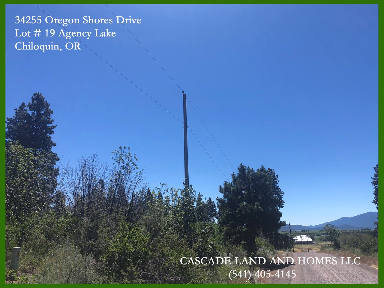 power is very close to the property. power and phone are to the road, and members of the oregon shores 2 subdivision have road maintenance, snow removal and water all included in their low hoa fees!