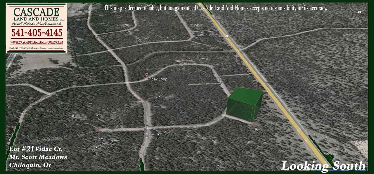 the is a google earth screenshot with the property elevated so you can get a better idea of the size, shape and location of the property.
