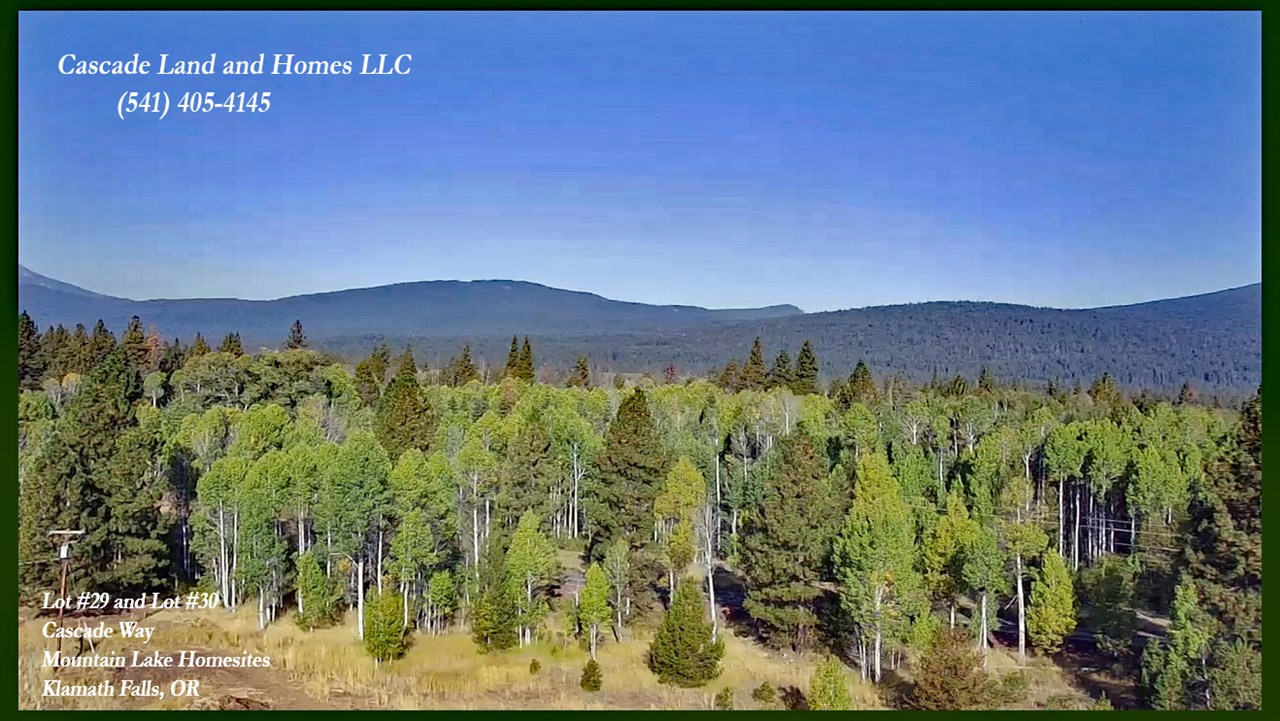 you are close to the city of klamath falls here, but you are surrounded by trees and wilderness.