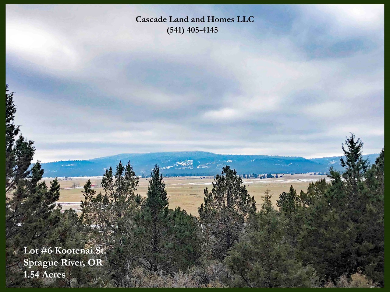 this large, 1.54~acre property sits above the lush sprague river valley within the nimrod river park subdivision. the property is treed with pines and western juniper trees and slopes uphill from the road allowing for gorgeous views of the sprague river and the surrounding valley. power is to the corner of the property. it would need a well and septic prior to building. this property is large enough to have your home, a garden and maybe a horse or some chickens for that life in the country you have been dreaming of!