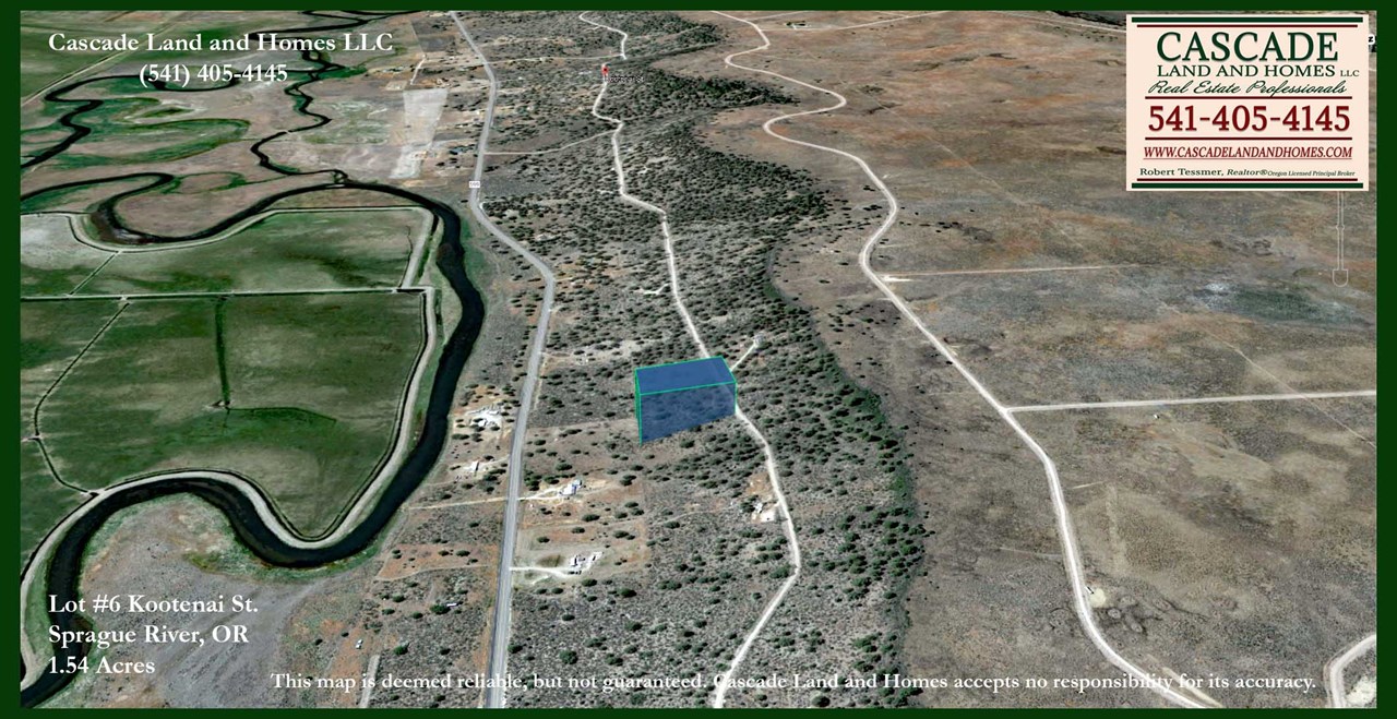 this is a google earth photo with the property elevated. it gives you an idea of the slope and proximity to the river. you can also see that there are homes nearby. with the large size of this parcel you would have a great deal of privacy. the area is definitely rural, but not remote.