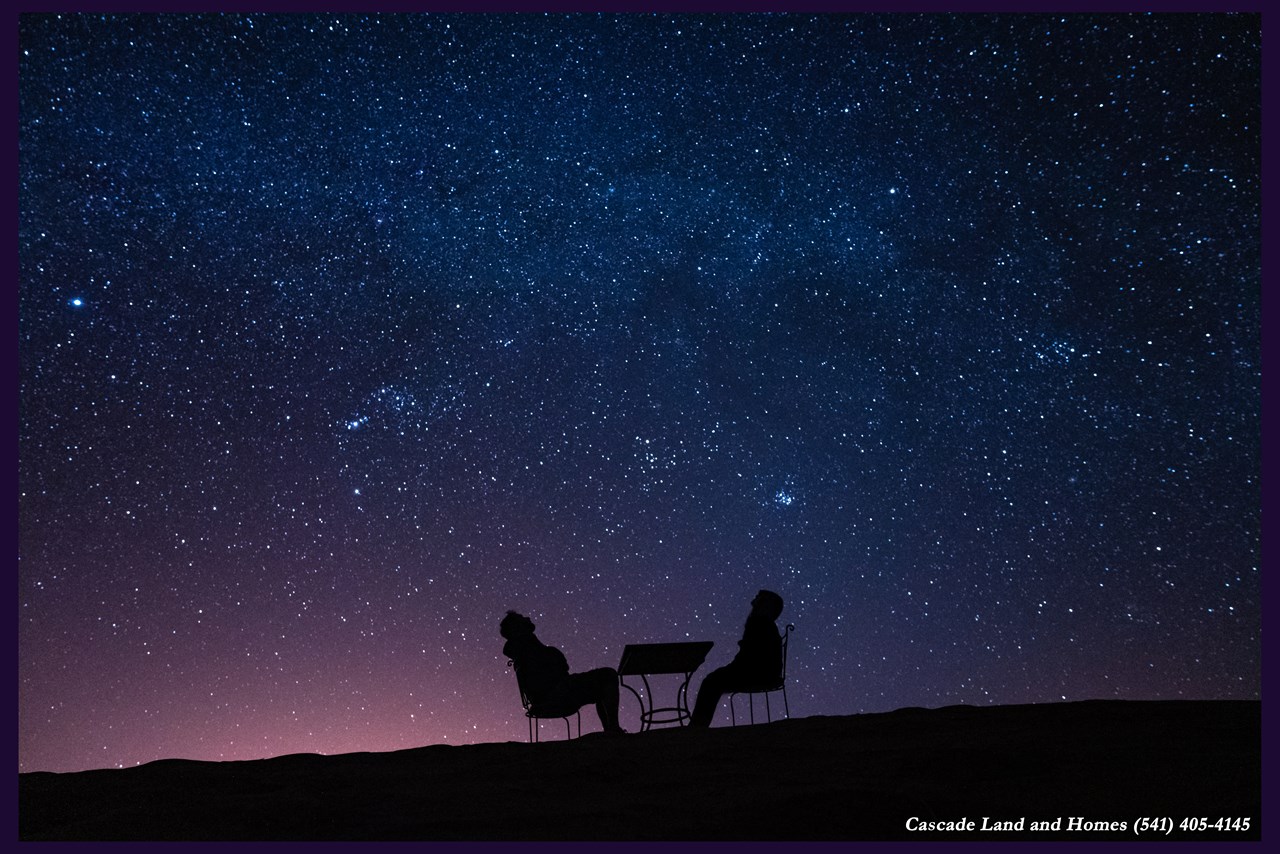 the clear mountain air makes for the most spectacular nighttime stargazing!
