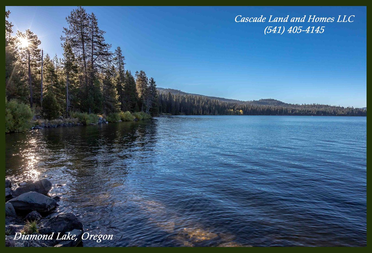 diamond lake, this incredible alpine lake and resort are just a few minutes away!