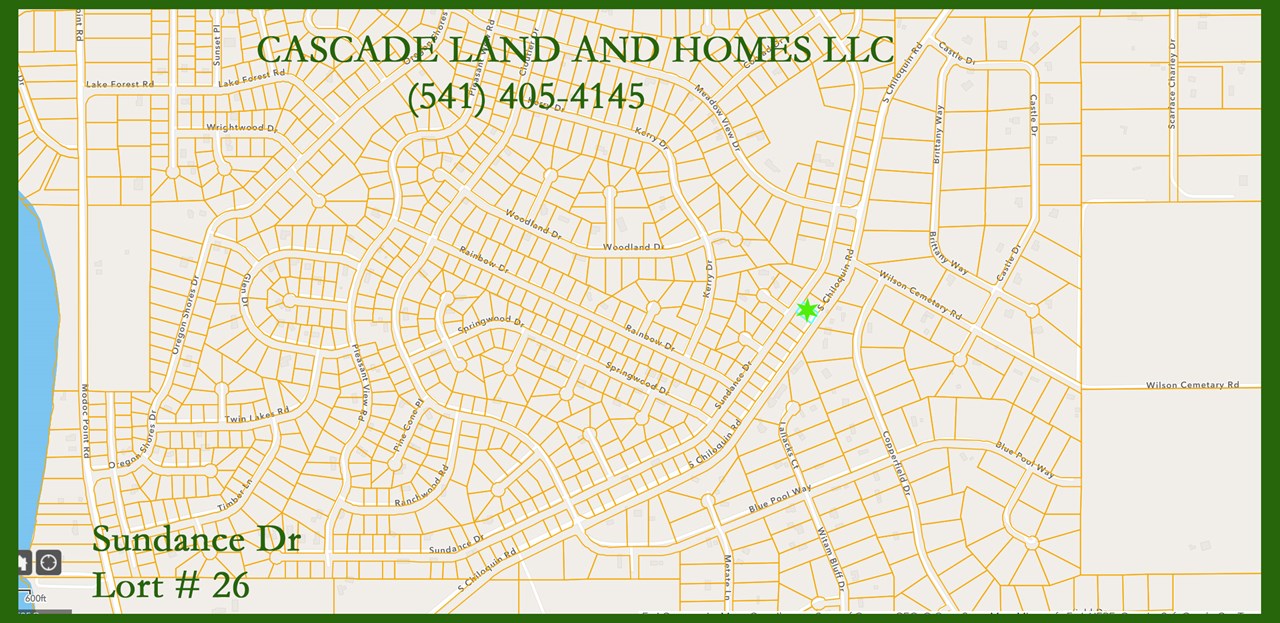 parcel map showing the subdivision.