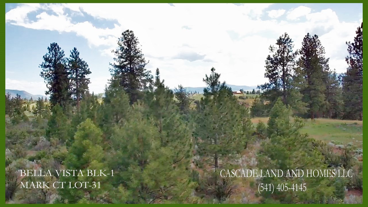 drone photo from the property. a two-story home here would really optimize the views.