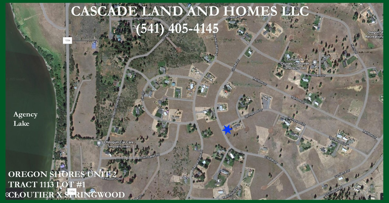 this is a google earth photo of the property. you can see how close it is to the lake, and there are new homes being built in the area. this is a fantastic opportunity to purchase a parcel in the area!