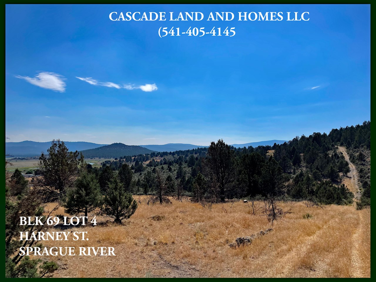 roads to the subdivision are paved, but they are dirt within the subdivision. the property lies on the uphill side of the road in this photo. the area is very secluded, and offers a great deal of privacy.