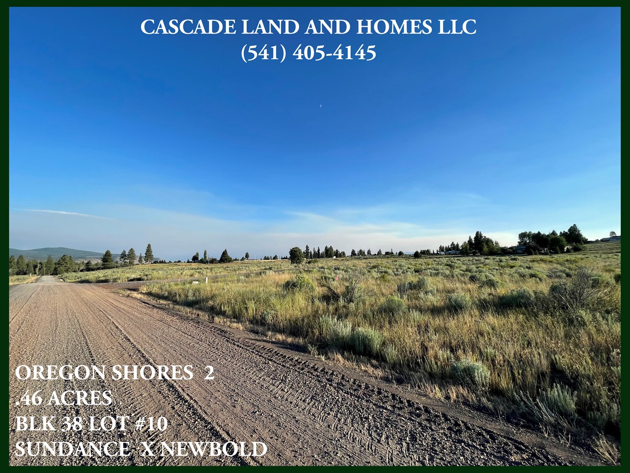 this is a large lot, almost 1/2 acre, so bring your house plans and ideas for what you want to build! the gently sloping parcels like this one are in high demand here, so don't wait to give us a call for more information! you can call robert's cell phone,  at (541) 990-7533.