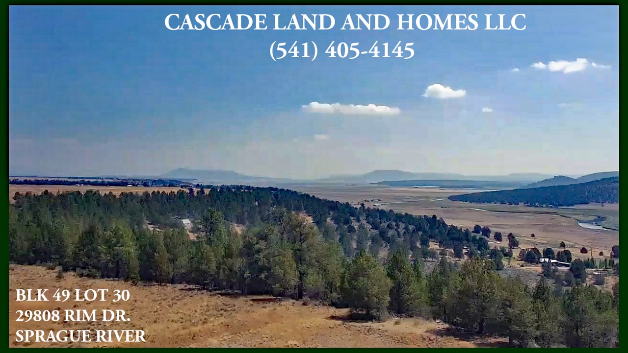this is a drone photo from the property looking out across the valley.  the sprague river below flows on to just below the town of chiloquin, about 20 miles west of here, where it meets the williamson river and flows on to provide the upper klamath lake, the largest in the state, with the primary supply of fresh water. both rivers are famous for fly-fishing and trophy-sized trout!