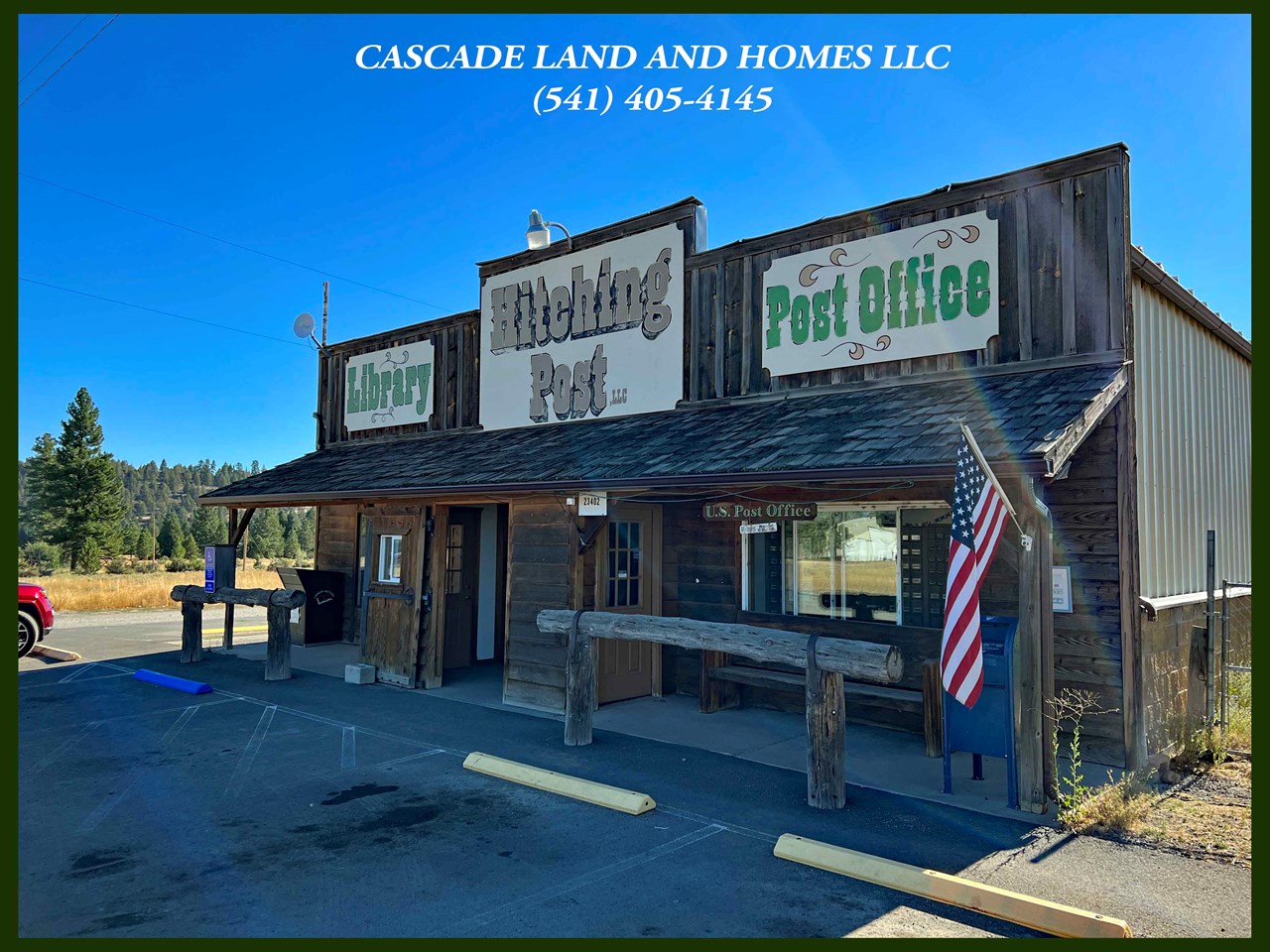 the community of sprague river is just down the road. there is a post office, small store, a deli, convivence store and and gas station and a few other shops.  it is a rural community, but you are able to get supplies there. the town of chiloquin is about 20 minutes away, and sits on hwy 97. klamath falls is about an hour from here.