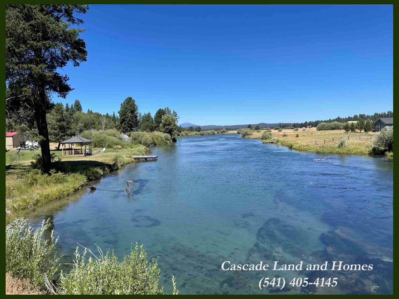 we took this photo at the bridge over the williamson river on the way to the property. you could be crossing this gorgeous river everyday on the way to your new home! the water is so crystal clear that even though the water is fairly deep here, we could clearly see every rock on the bottom.