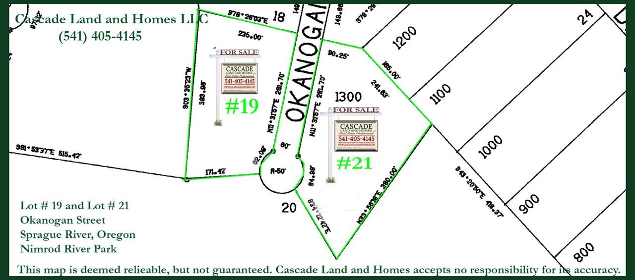 this is a klamath county parcel map showing the property shape and location. the adjoining property is also for sale from the same owner.